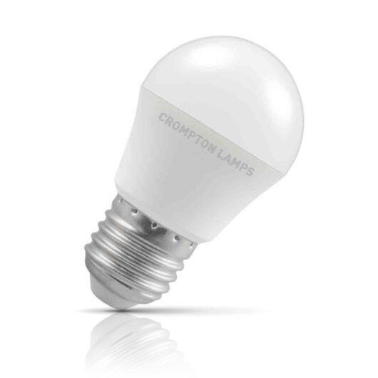 Crompton Golfball LED Light Bulb E27 4.9W (40W Eqv) Daylight Opal