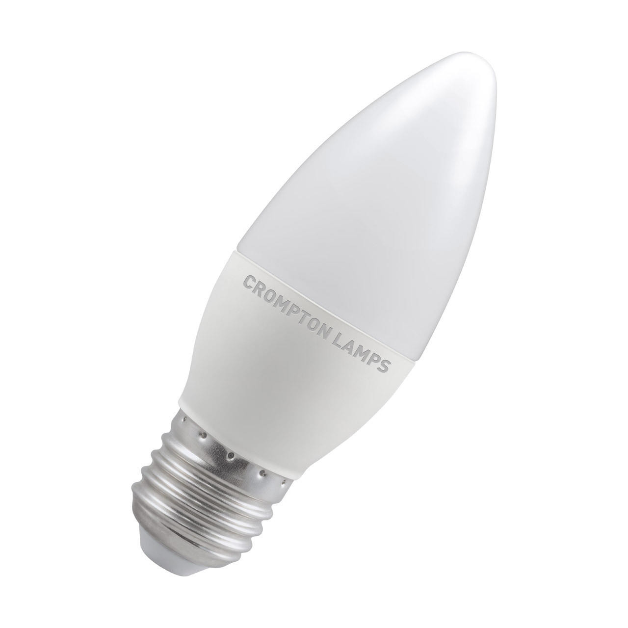 Crompton Lamps LED Candle 5W E27 Dimmable Daylight Opal (40W Eqv)