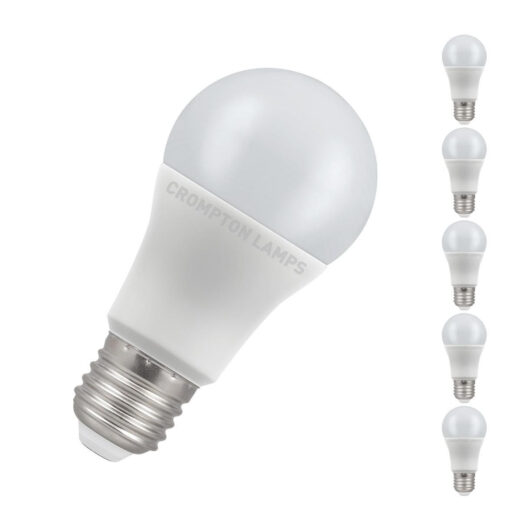 Crompton Lamps LED GLS 11W E27 (5 Pack) Daylight Opal (75W Eqv)