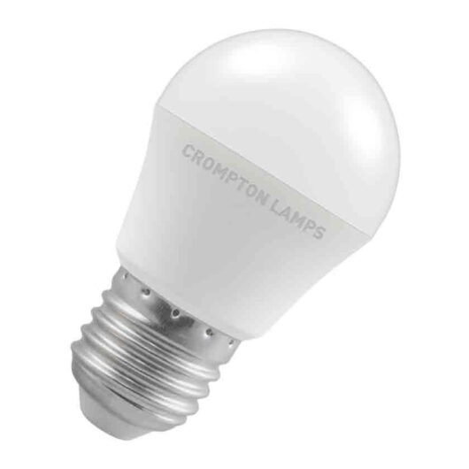 Crompton Lamps LED Golfball 4.9W E27 Daylight Opal (40W Eqv)