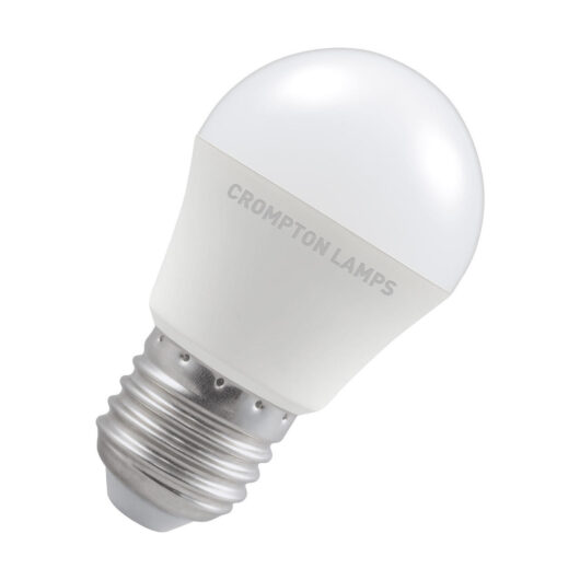 Crompton Lamps LED Golfball 5W E27 Dimmable Daylight Opal (40W Eqv)