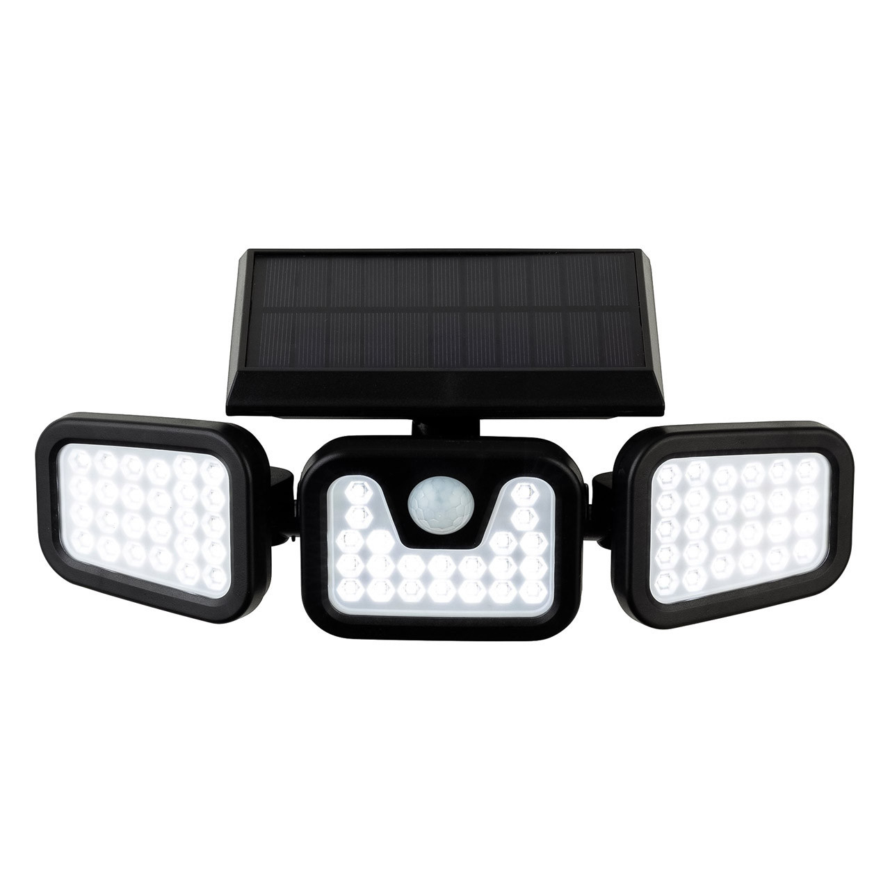 Firstlight Avenue Modern Style Solar Powered LED Security Light 5.92W PIR Sensor Daylight Black