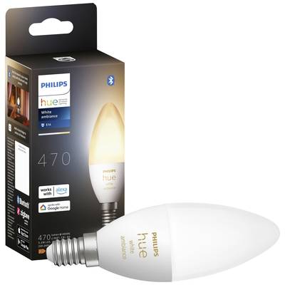 Philips Lighting Hue LED light bulb (expansion) 871951435665800 EEC: G (A - G) Hue White Amb. Einzelpack E14 470lm E14 5.2 W Warm white to cool white EEC: G (A