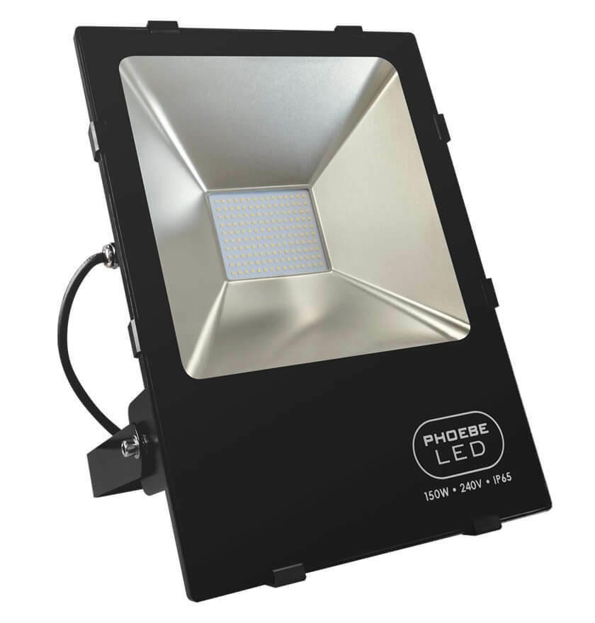Phoebe LED Floodlight 150W Atlas Daylight 120° Black IP65