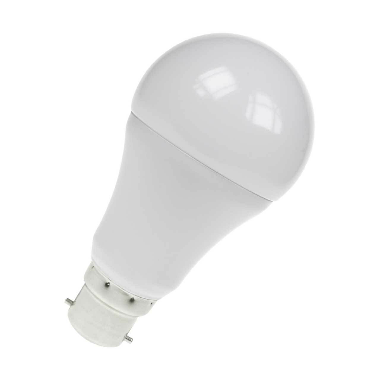 Prolite LED Sensor Light GLS 6W B22 Dusk Til Dawn Warm White Opal