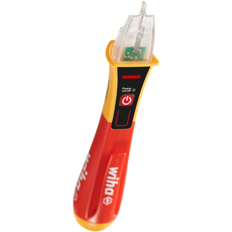Wiha Volt Detector voltage tester, non-contact, single-pole 90 - 1,000 v ac i phase tester with optical signal (43798)
