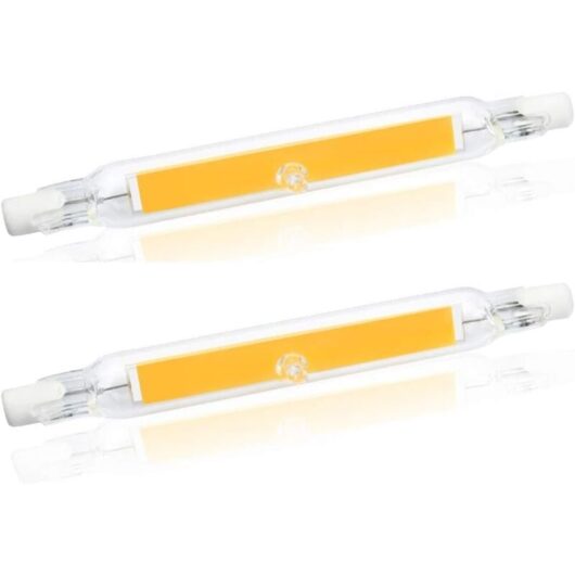 Aougo - 5W R7s 78MM J78 cob Filament led Bulb, 500 Lumens 360 Degree, 30W 48W 50W Halogen Bulb Equivalent, Perfect for Home, Kitchen, Room, Balcony,