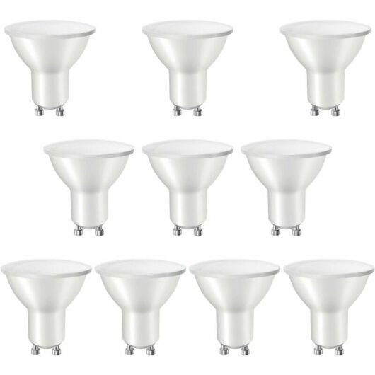 Hoopzi - GU10 led Spotlight Bulbs, 40W Halogen Bulb Equivalent, 5W, 400lm, Daylight White 6000K, Energy Saving Spot Light Bulb for Ceiling Lights,