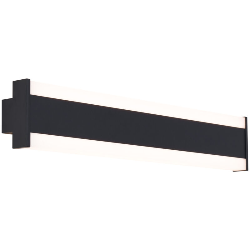 Qazqa - Modern Wall Lamp Black cct 60cm incl. led IP54 - Vanya