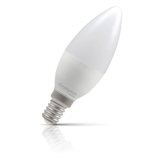 Crompton Lamps LED Candle 2.2W E14 Daylight Opal 25W Eqv