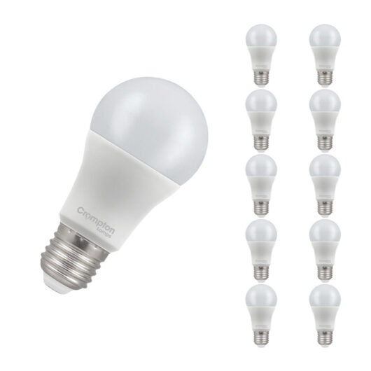 Crompton Lamps LED GLS 13W E27 (10 Pack) Daylight Opal (100W Eqv)