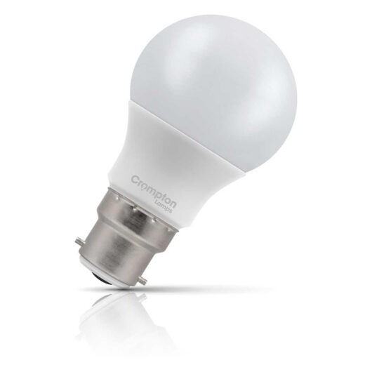 Crompton Lamps LED GLS 7W B22 Dimmable Daylight Opal 60W Eqv