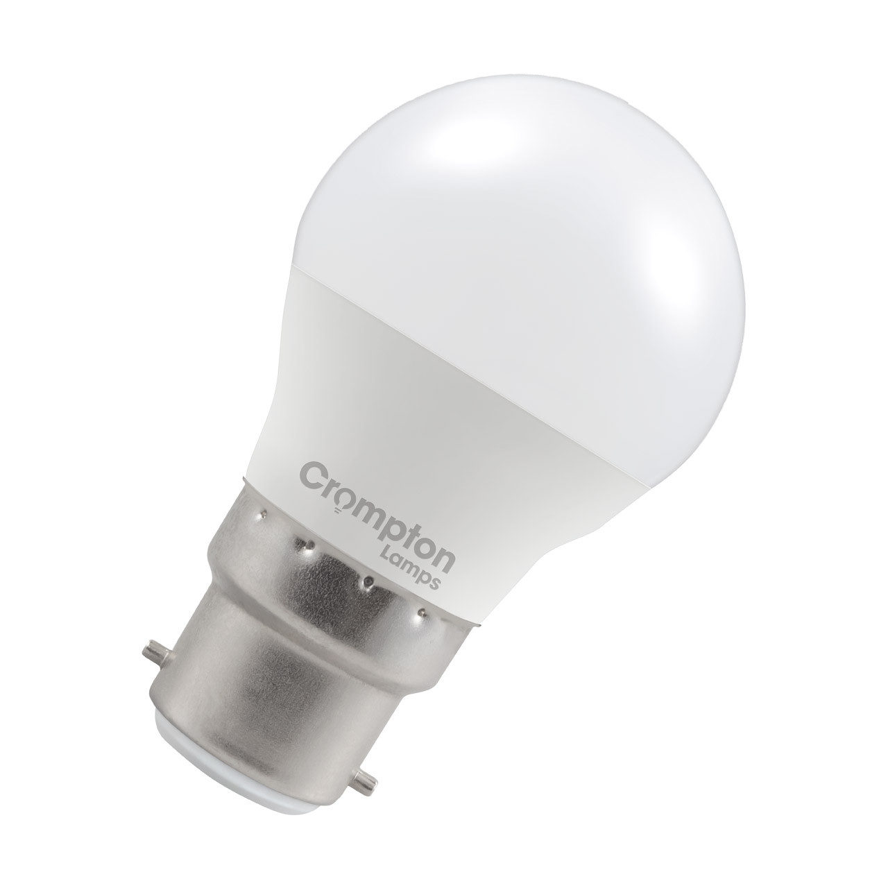 Crompton Lamps LED Golfball 2.2W B22 Daylight Opal (25W Eqv)