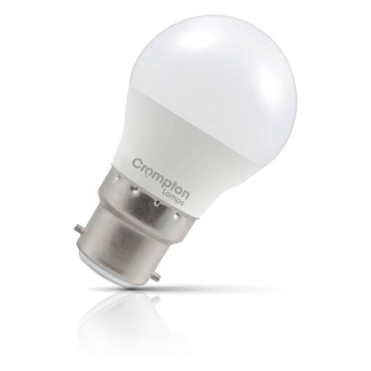 Crompton Lamps LED Golfball 5.9W B22 Dimmable Daylight Opal 60W Eqv