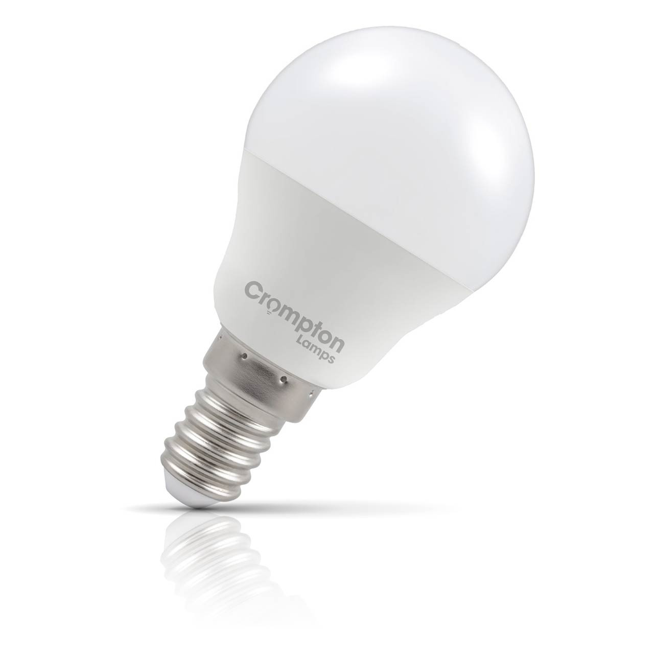 Crompton Lamps LED Golfball 5.9W E14 Dimmable Daylight Opal 60W Eqv
