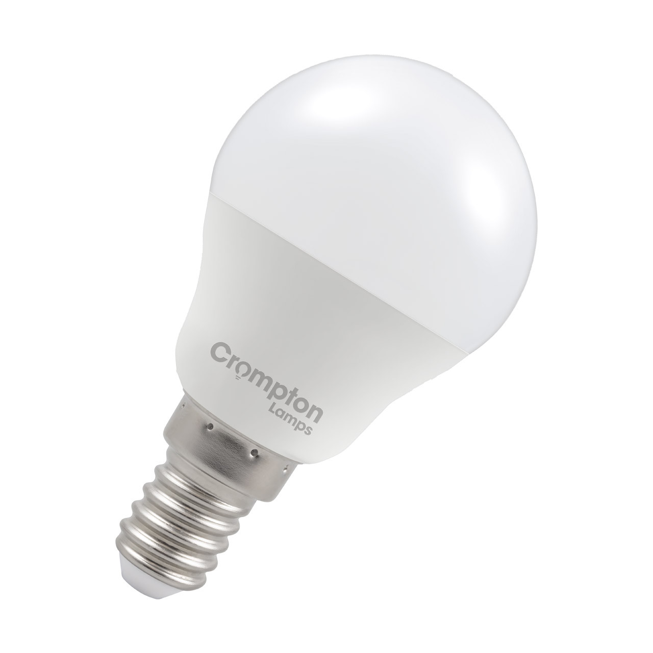 Crompton Lamps LED Golfball 6.5W E14 Dimmable Daylight Opal (60W Eqv)