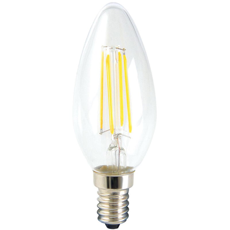 Light Bulb 5.5 Watt E14 Small Edison Screw Candle Daylight led - Clear - Litecraft