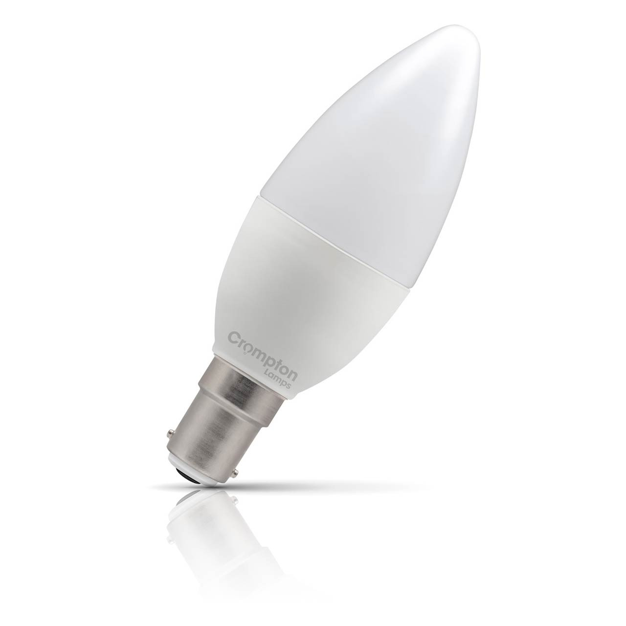 Crompton Lamps LED Candle 4.2W B15 Dimmable Daylight Opal 40W Eqv