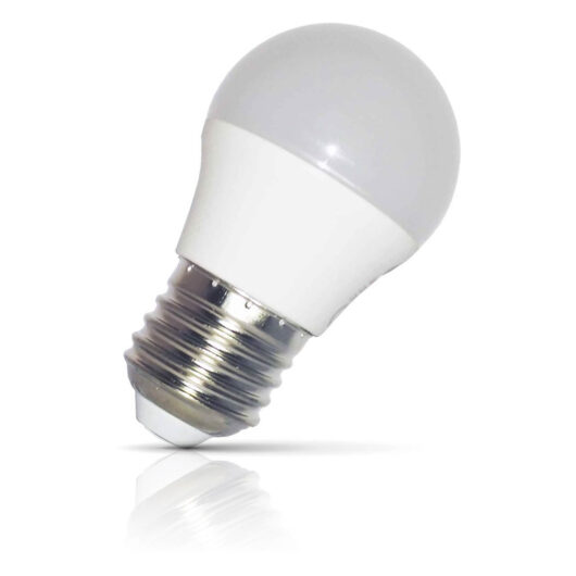 Opus Golfball LED Light Bulb E27 6W (40W Eqv) Daylight Opal Round Screw Thermal Plastic Frosted