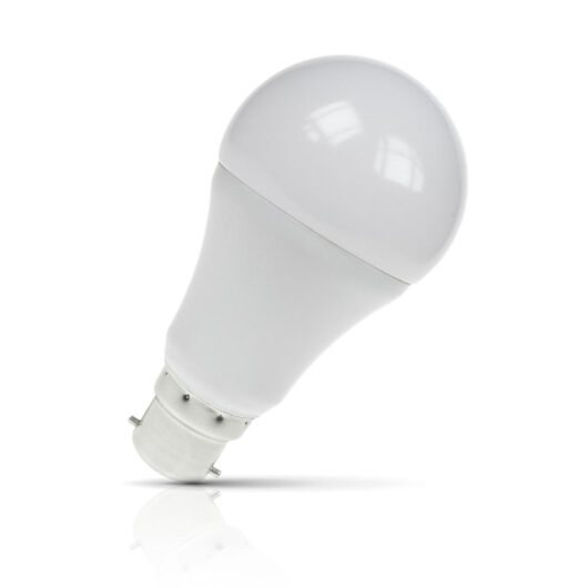 Prolite GLS LED Light Bulb B22 6W (50W Eqv) Dusk Til Dawn Warm White Opal Sensor Light Bayonet Frosted Day-Night Sensor Auto Sensor