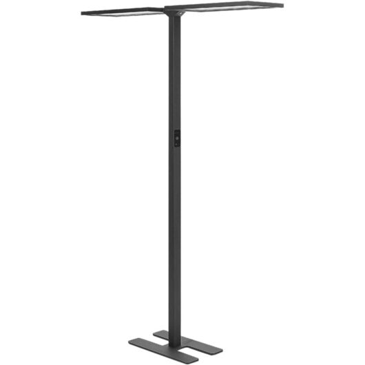 Floor led Lamp Office Ambient Task 2-Point Lighting Aluminium Touch Switch Dimming Motion Sensor Black Sculptor