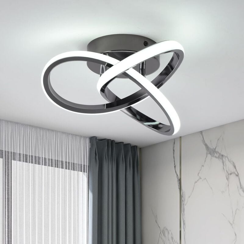 Ganeed - 20W Modern Black led Ceiling Light Ultra-Slim Flush Mount Lighting with 6500K Daylight White Energy-Saving Design for Hallway, Foyer &