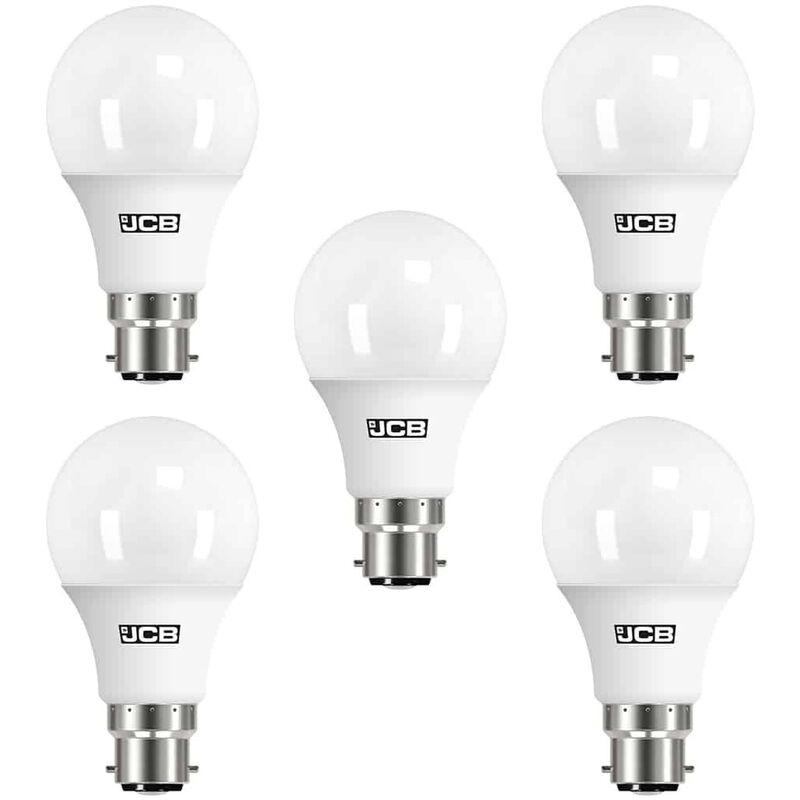 Litecraft - Light Bulb 8.5 Watt B22 Bayonet Cap Golf Ball Daylight White led - 5 Pack