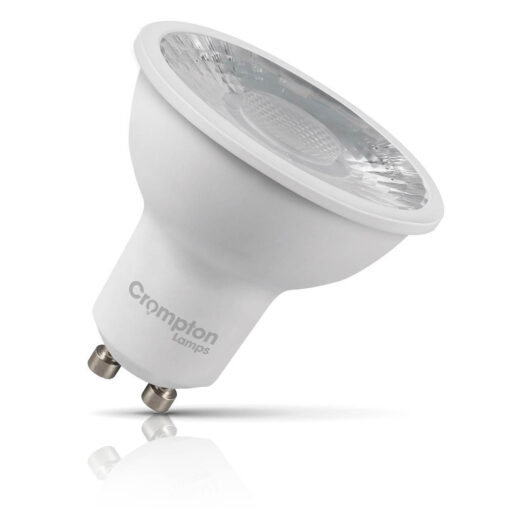 Crompton GU10 Spotlight LED Light Bulb 3.5W Dimmable 6500K Daylight 50W Eqv Halogen Replacement