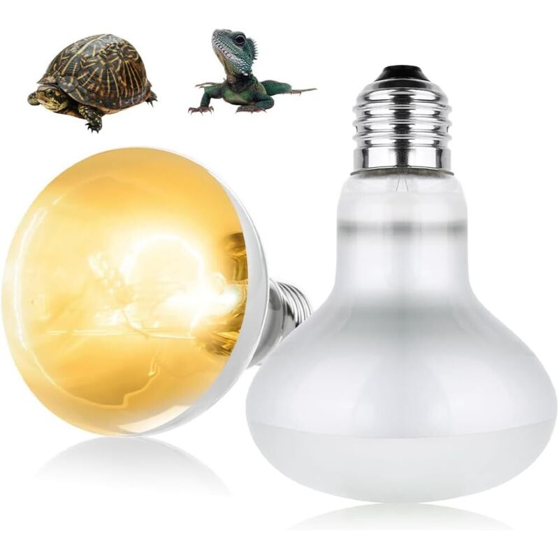 Pack 100W Reptile Heat Lamp, E27 Heat Bulb for Reptiles, Daylight Basking Spot Bulb, Heat Bulbs for Turtles, Heat Bulbs for Reptiles