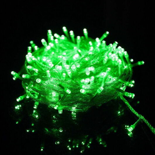 Fairy Tale Tree Lights for Carnival, Wedding, Outdoor, Garden, and Indoor Use, LED Christmas Decoration, Green, 20M 200 LEDs.